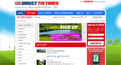 Desktop Screenshot of direct-teetimes.co.uk